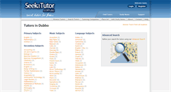 Desktop Screenshot of dubbo.seekatutor.com.au