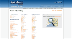 Desktop Screenshot of bundaberg.seekatutor.com.au