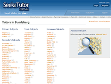 Tablet Screenshot of bundaberg.seekatutor.com.au