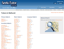 Tablet Screenshot of bathurst.seekatutor.com.au