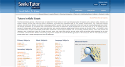 Desktop Screenshot of goldcoast.seekatutor.com.au