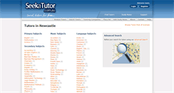 Desktop Screenshot of newcastle.seekatutor.com.au