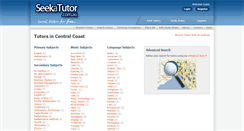 Desktop Screenshot of centralcoast.seekatutor.com.au