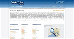 Desktop Screenshot of melbourne.seekatutor.com.au